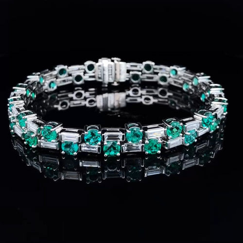 Colombian Emerald and Diamond Bracelet