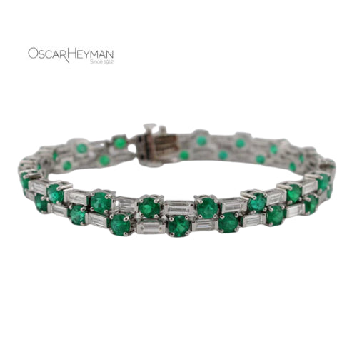 Colombian Emerald and Diamond Bracelet