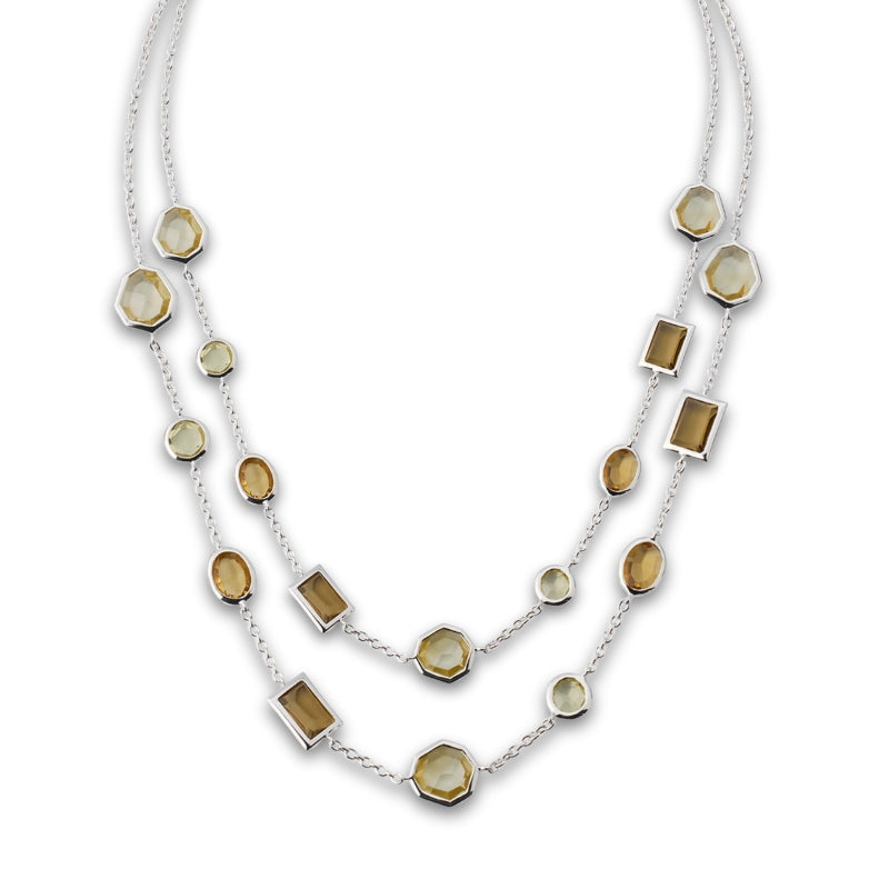 Rock Candy: Girasole Mixed-Cut Station Necklace