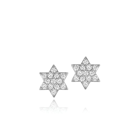 Affair Collection Diamond Star of David Studs