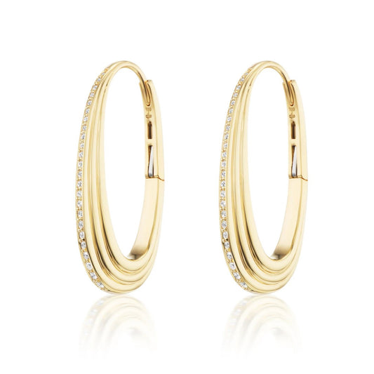 Playlist Collection Ziggy Diamond Hoop Earrings