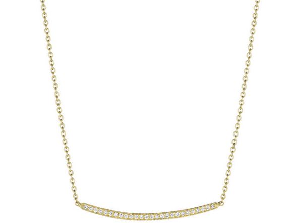 Diamond Pave Bar Necklace