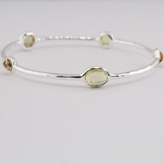 Rock Candy Collection: Girasole 5-Stone Bangle Bracelet