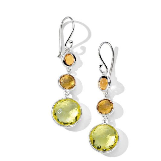 Lollipop Lollitini Collection: Girasole  3-Stone Drop Earrings