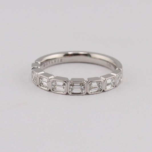 Emerald Cut Diamond Wedding Band