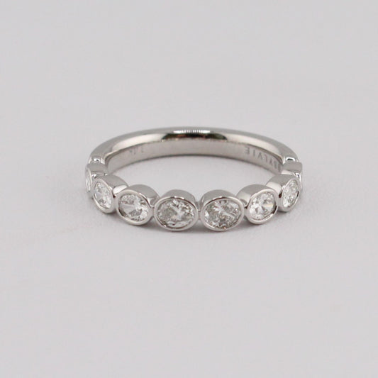 Oval Cut Diamond Wedding Band