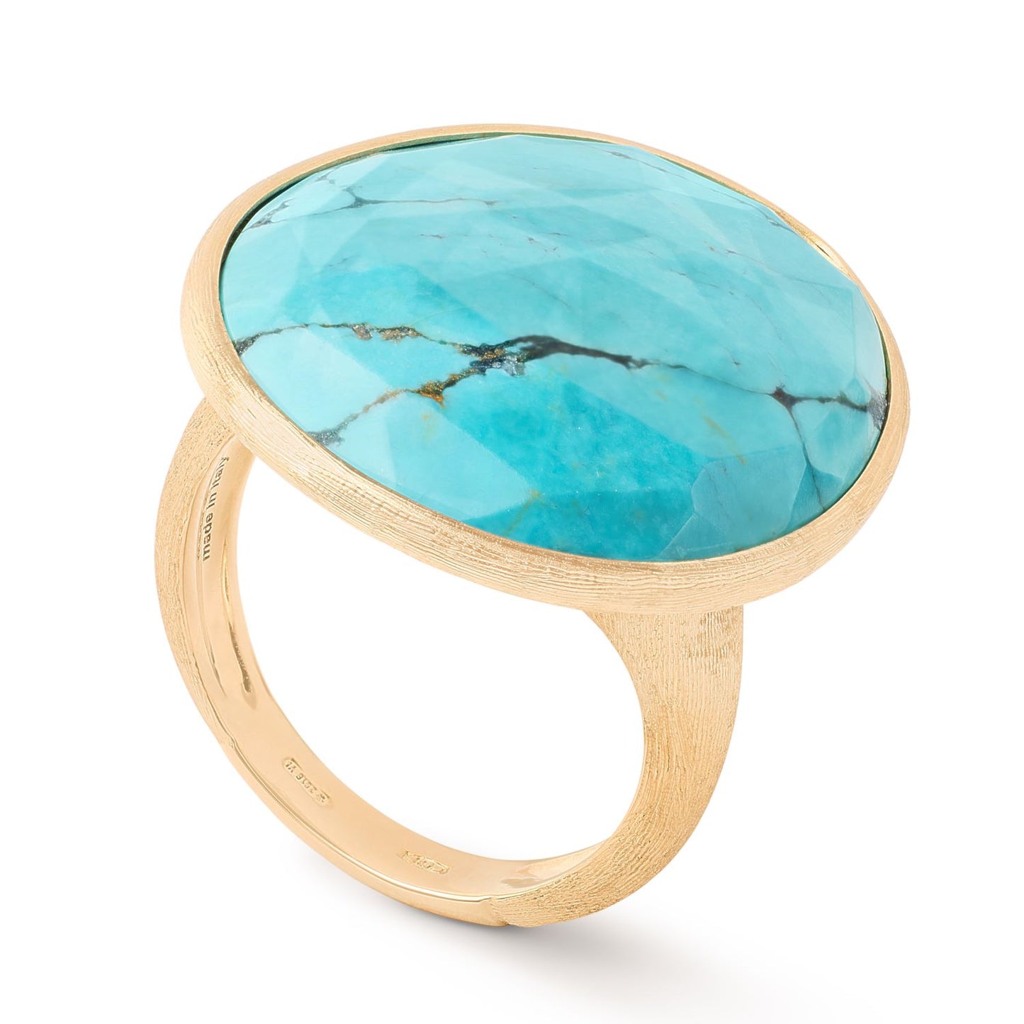 Lunaria Collection Cocktail Ring with Turquoise