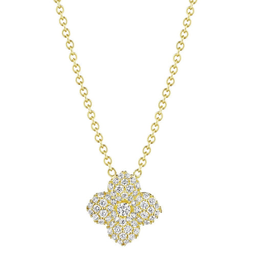 Petite Penny Diamond Flower Necklace