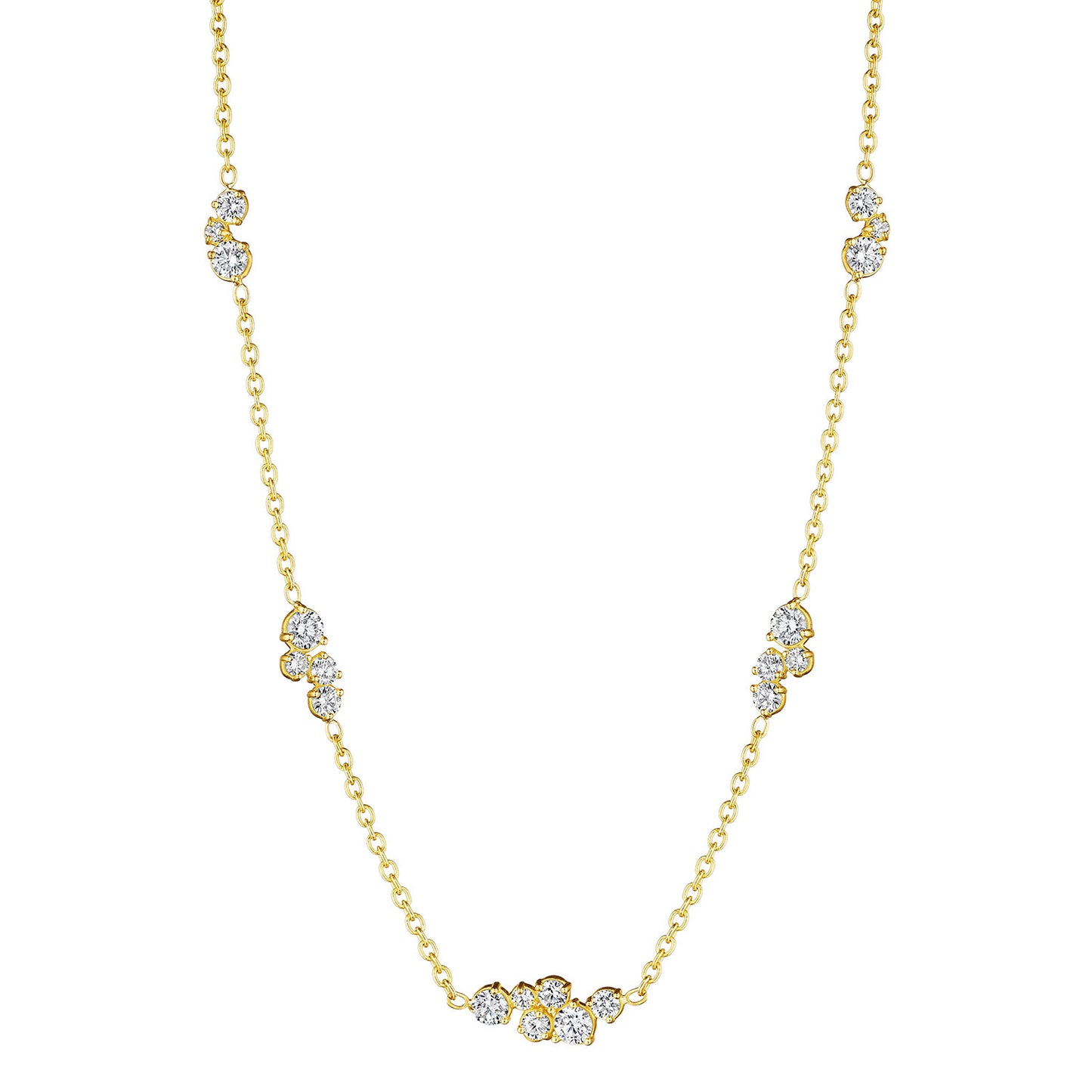 Stardust Diamond Station Necklace