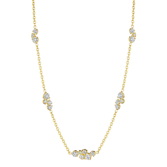 Stardust Diamond Station Necklace