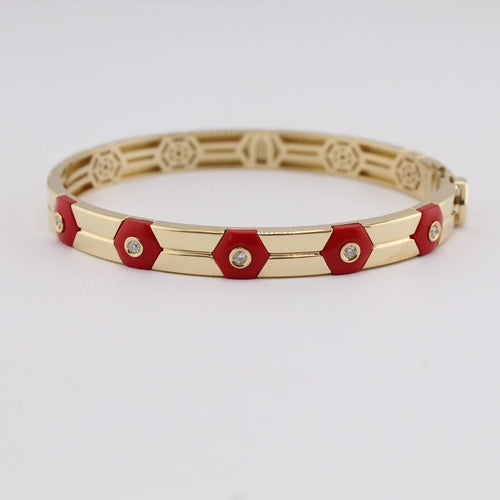 Baia Sommersa Collection Coral and Diamond Bracelet