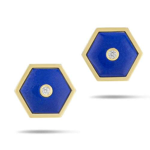 Baia Sommersa Collection Lapis Stud Earrings