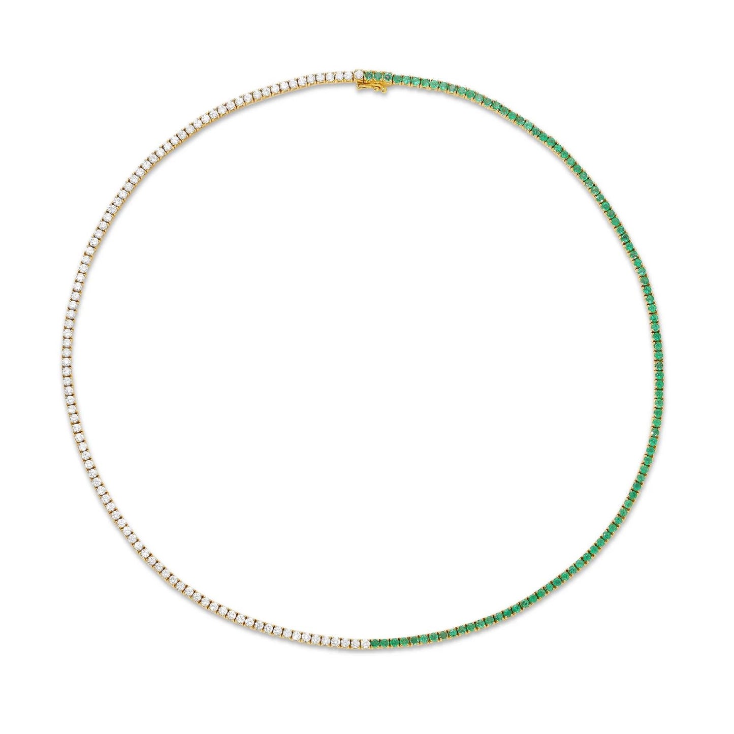 Emerald and Diamond Hepburn Choker