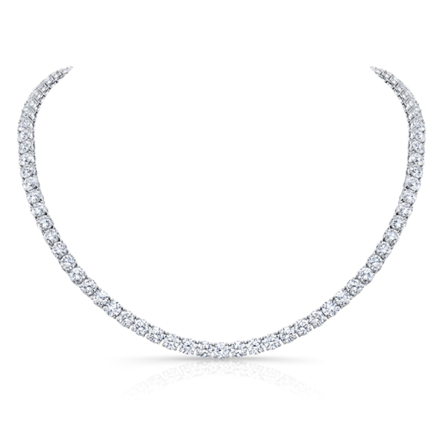 GIA Certified Diamond Line Necklace