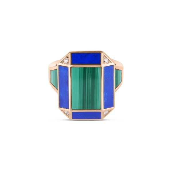 Lapis & Malachite Ring