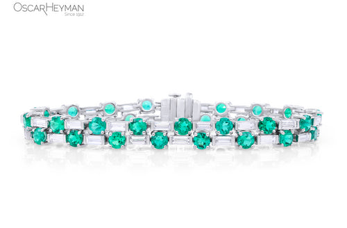 Colombian Emerald and Diamond Bracelet