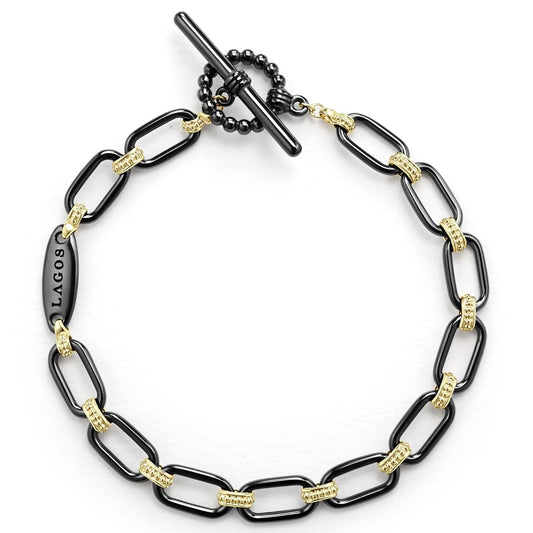 Signature Caviar Collection  Ceramic Link Bracelet