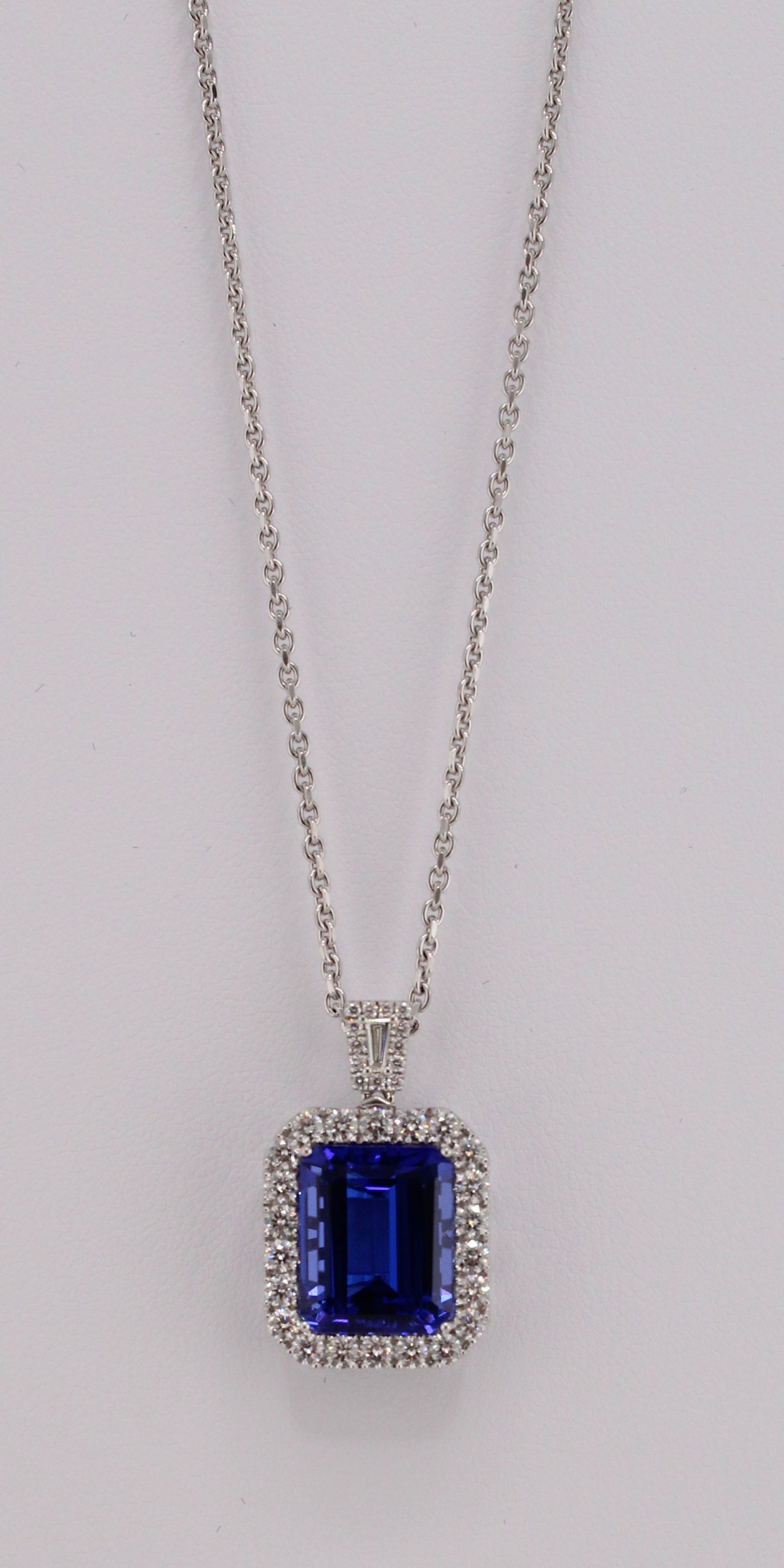 Tanzanite and Diamond Pendant