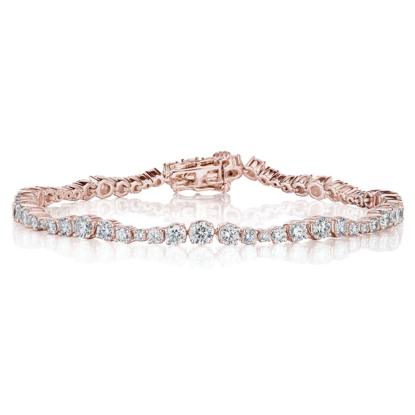 Graduated Diamond Line Bracelet