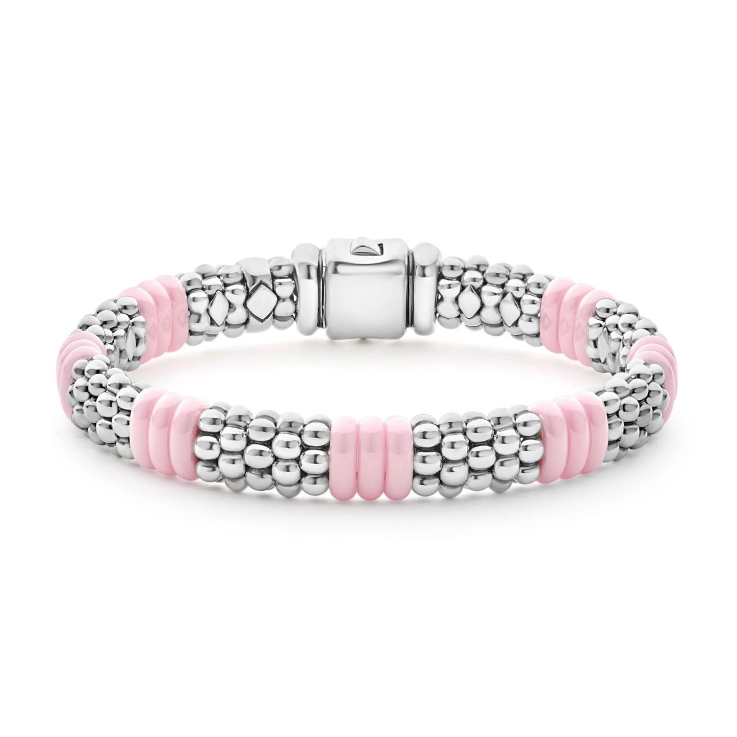 Pink Caviar Ceramic Caviar Beaded Bracelet