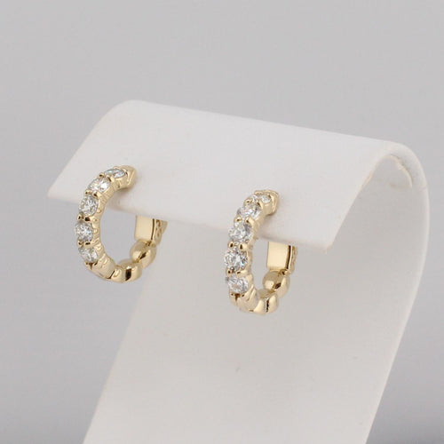 Diamond Hoop Earrings