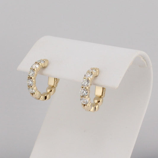 Diamond Hoop Earrings
