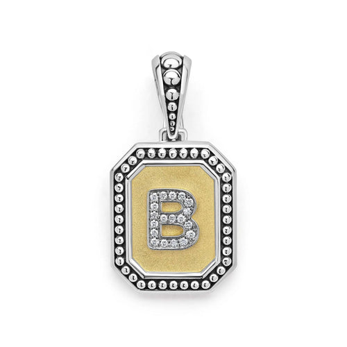 Octagon Diamond B Initial Charm
