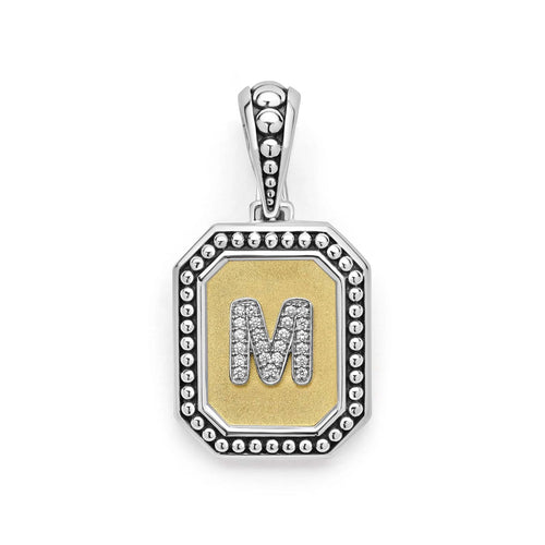 Octagon Diamond M Initial Charm