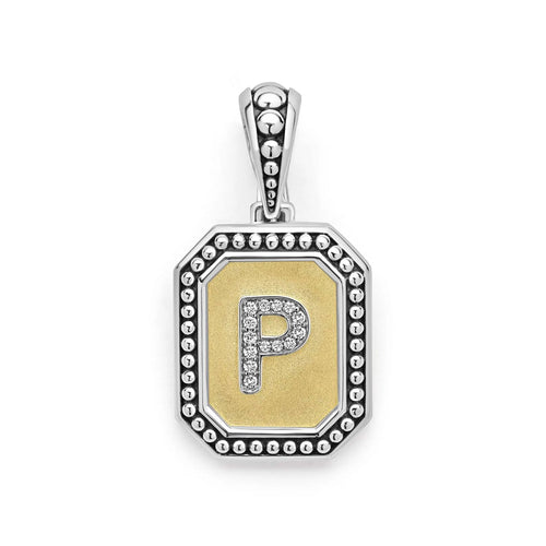 Octagon Diamond P Initial Charm