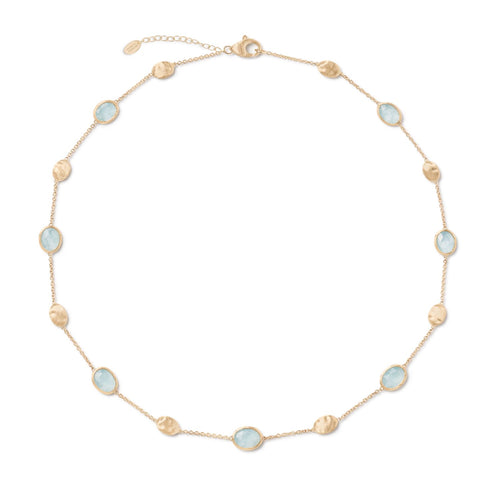 Siviglia Aquamarine & Gold Necklace
