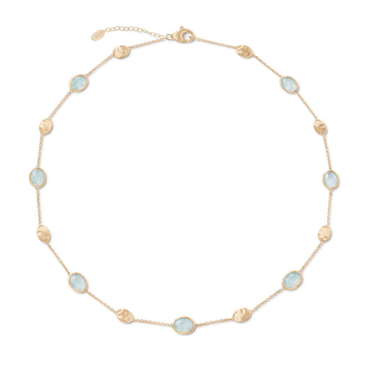 Siviglia Aquamarine & Gold Necklace