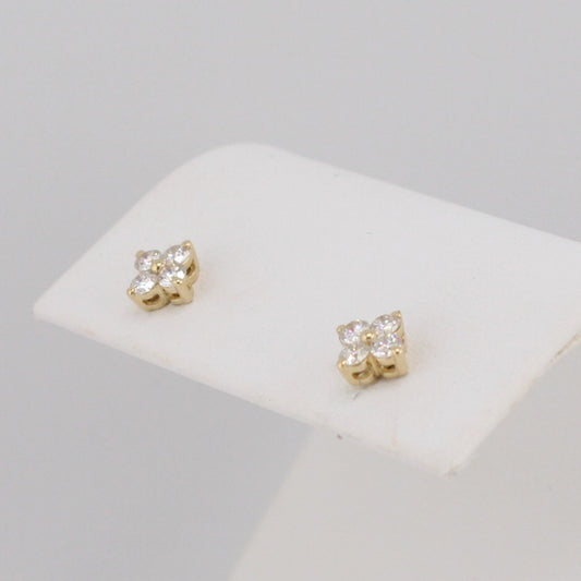 Diamond Cluster Earrings
