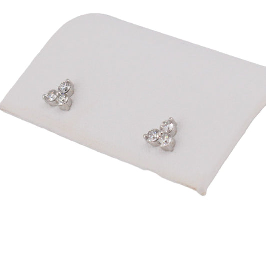 Diamond Cluster Stud Earrings