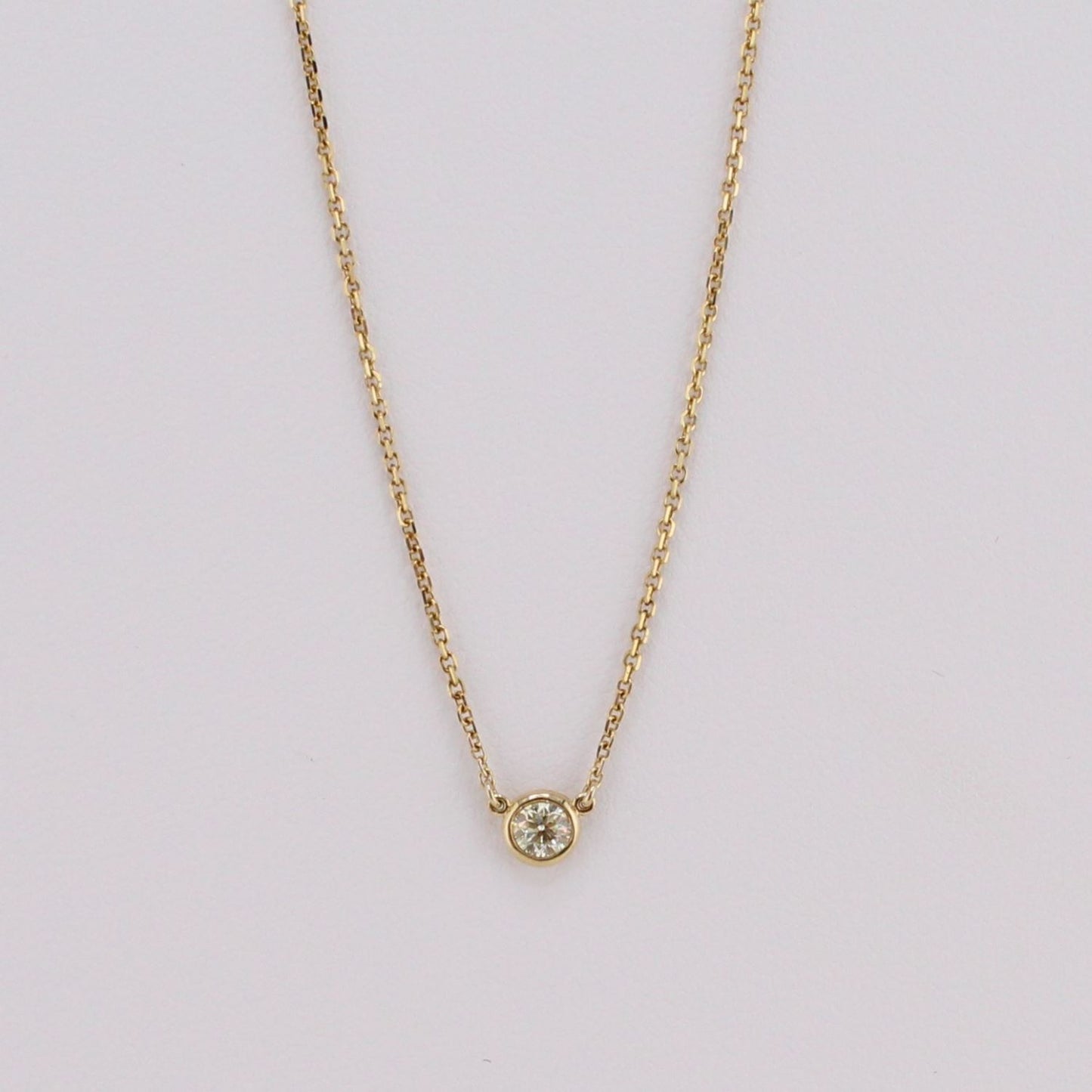 Diamonds-By-the-Yard Solitaire Diamond Necklace