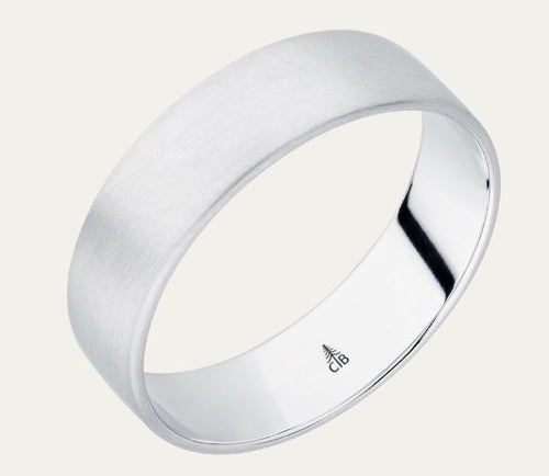 6MM Flat Wedding Band