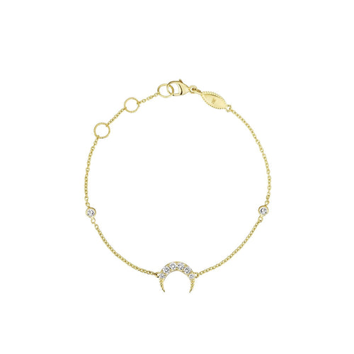 Petite Penny Crescent Moon Chain Bracelet