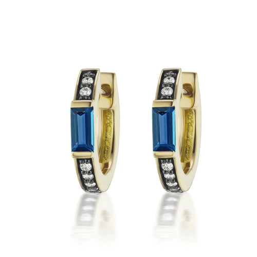 Otto Collection Blue Sapphire Earrings