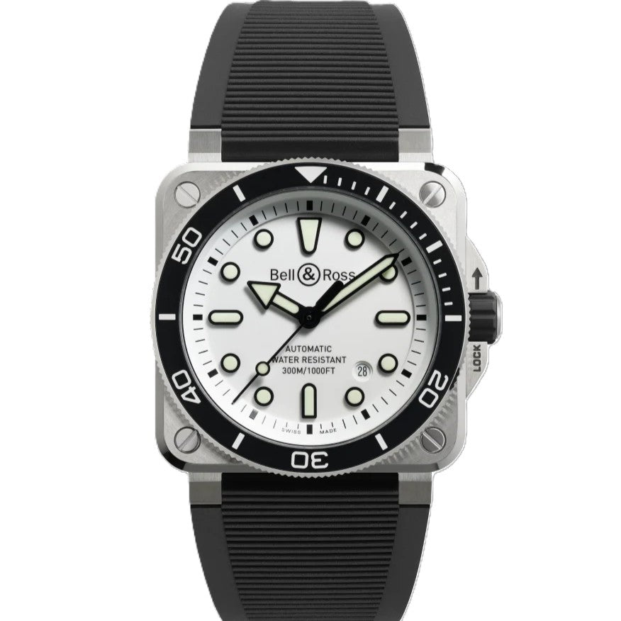 BR-03 Diver White Steel