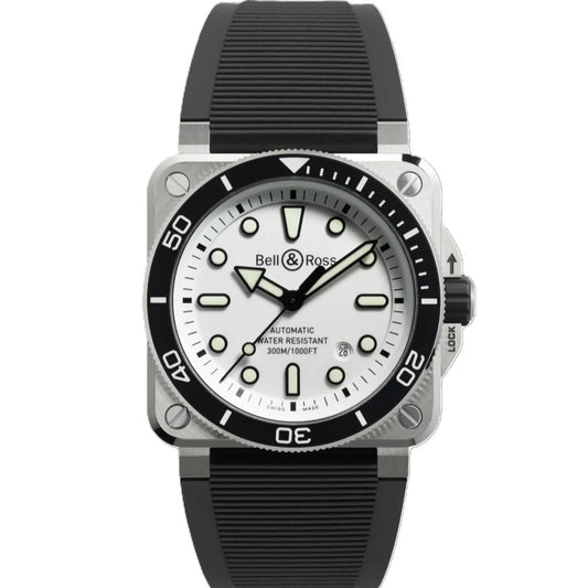 BR-03 Diver White Steel