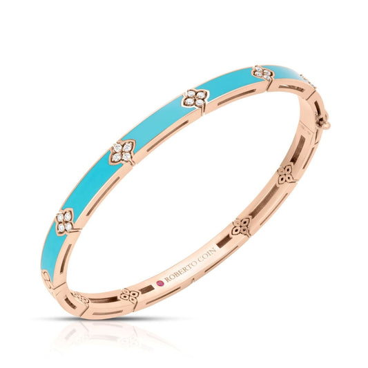 Turquoise Love In Verona Diamond Bangle