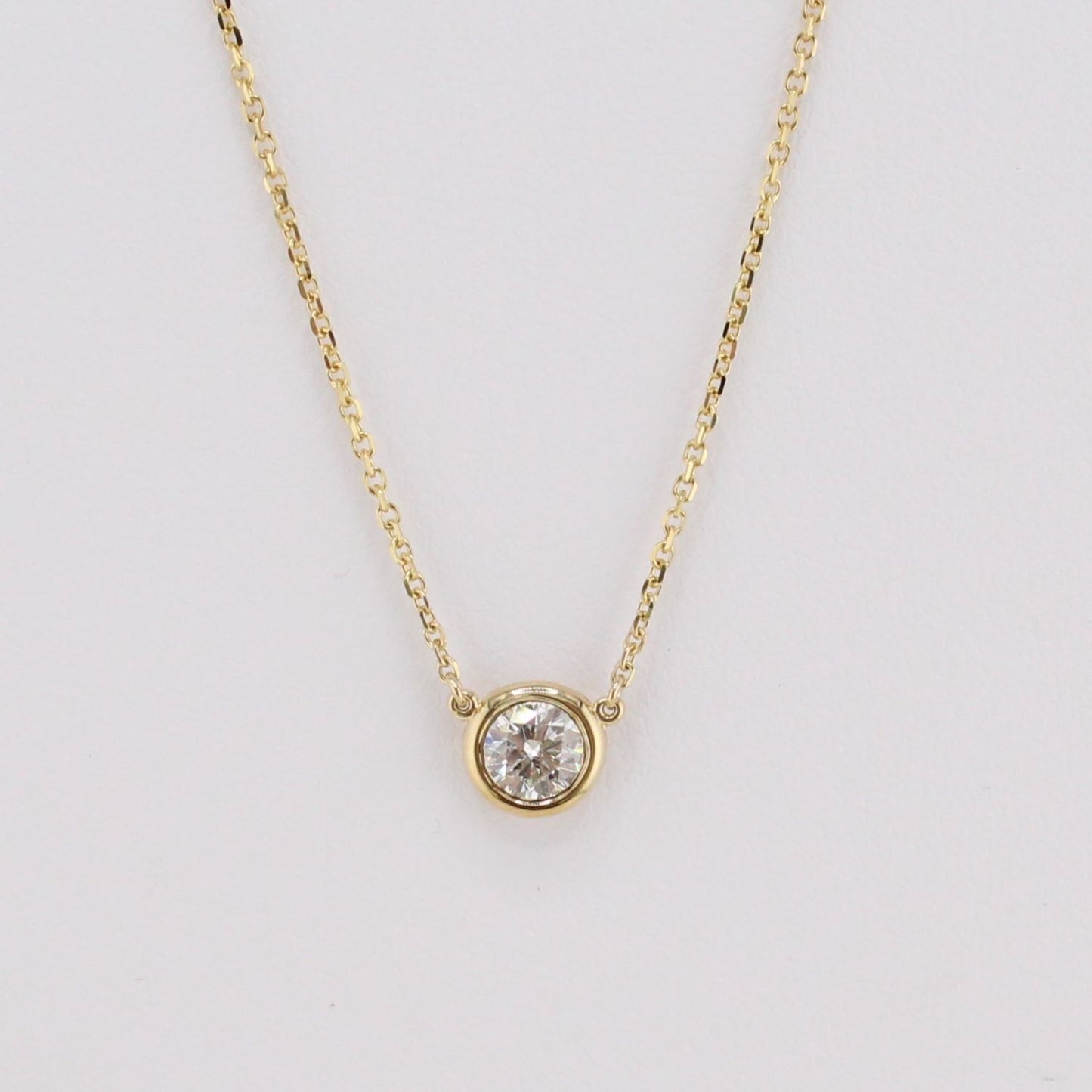 Diamonds-by-the-Yard Solitaire Pendant