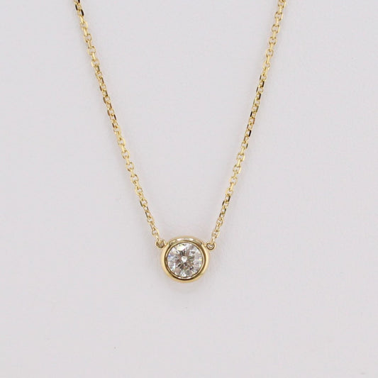 Diamonds-by-the-Yard Solitaire Pendant