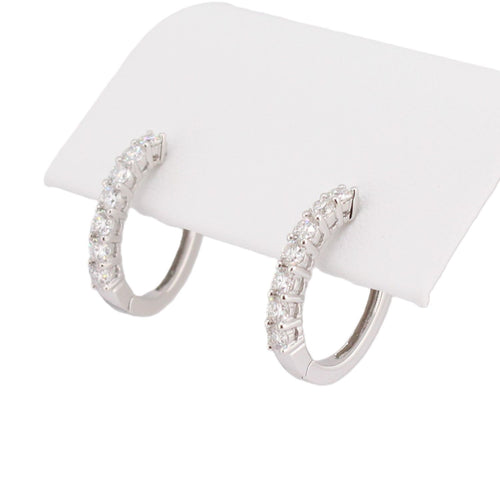 Diamond Hoop Earrings