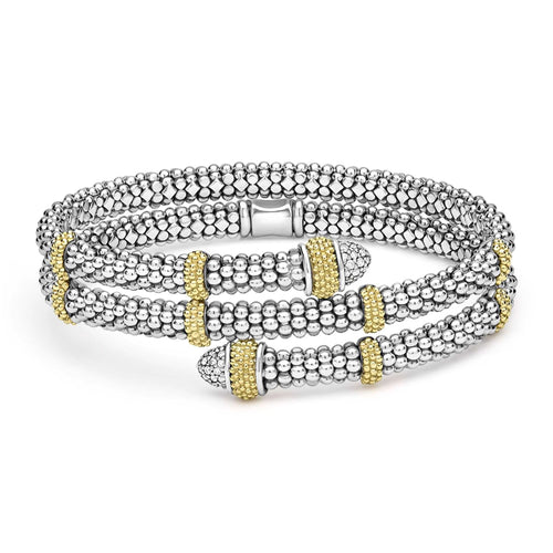 Caviar Lux Collection Diamond Versa Wrap Bracelet