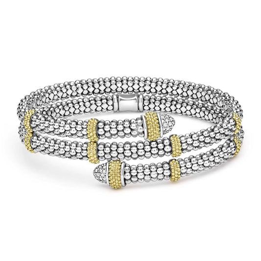 Caviar Lux Collection Diamond Versa Wrap Bracelet