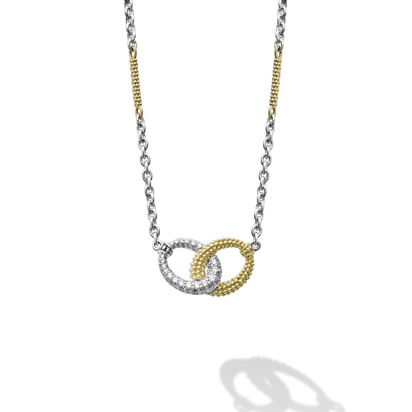 Caviar Lux Collection Diamond Link Necklace