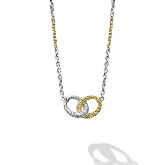 Caviar Lux Collection Diamond Link Necklace