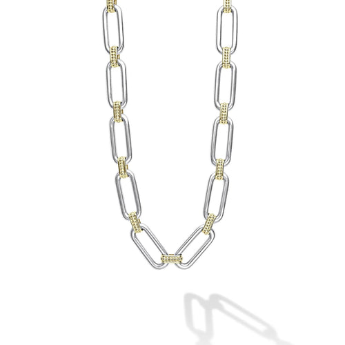 Signature Caviar Collection Oval Link Necklace