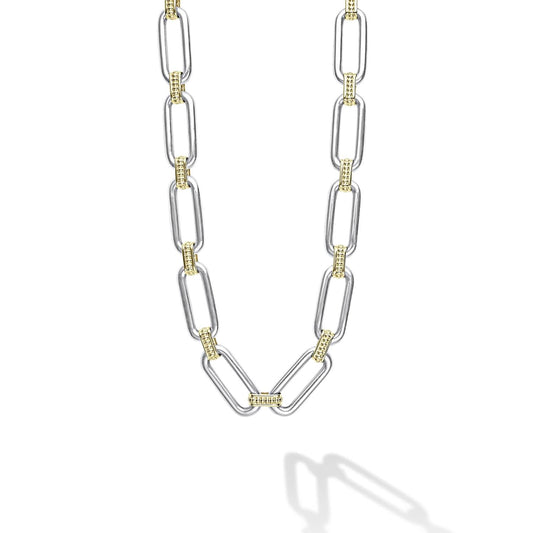 Signature Caviar Collection Oval Link Necklace