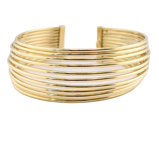 10-Strand Flexible Cuff Bracelet